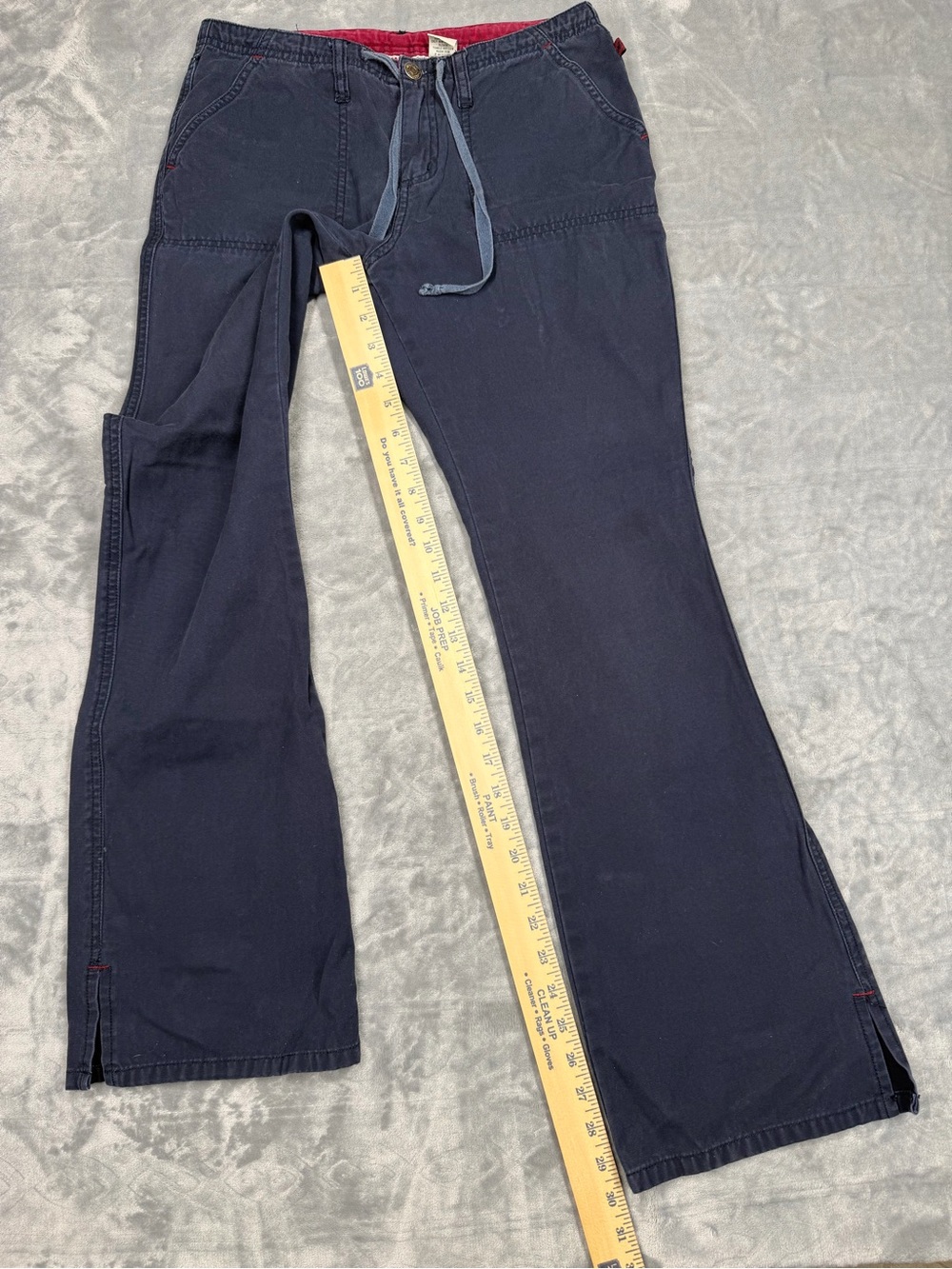 Aeropostale Y2K 100% Cotton Navy Bootcut Pants - Picture 10 of 10